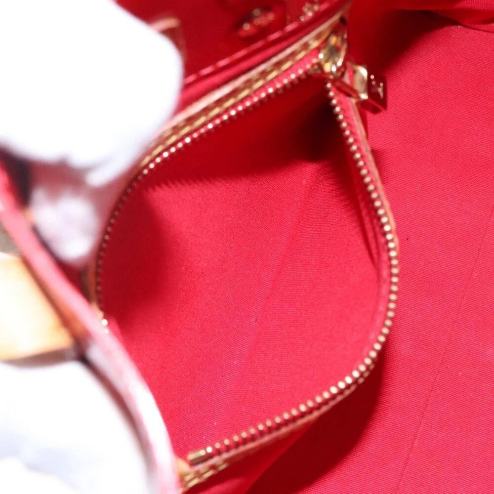 LOUIS VUITTON Monogram Vernis Reade PM Hand Bag Red Rouge M91088 LV Auth ep10876 - Picture 13 of 16